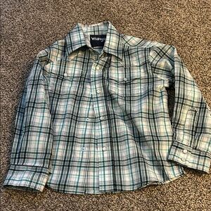 Wrangler kids Blue Plaid Shirt